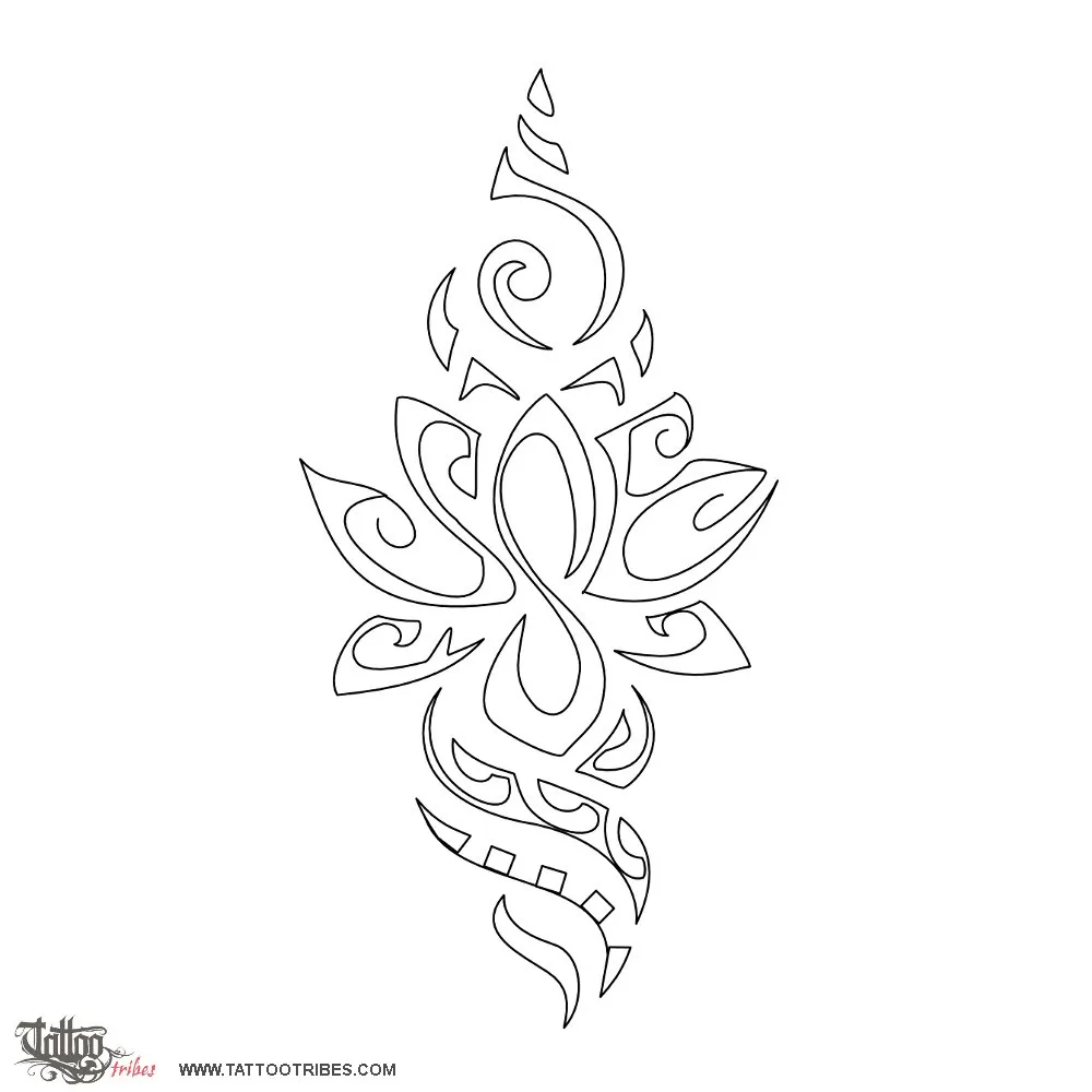 Stencil outline of S+E lotus, Rebirth