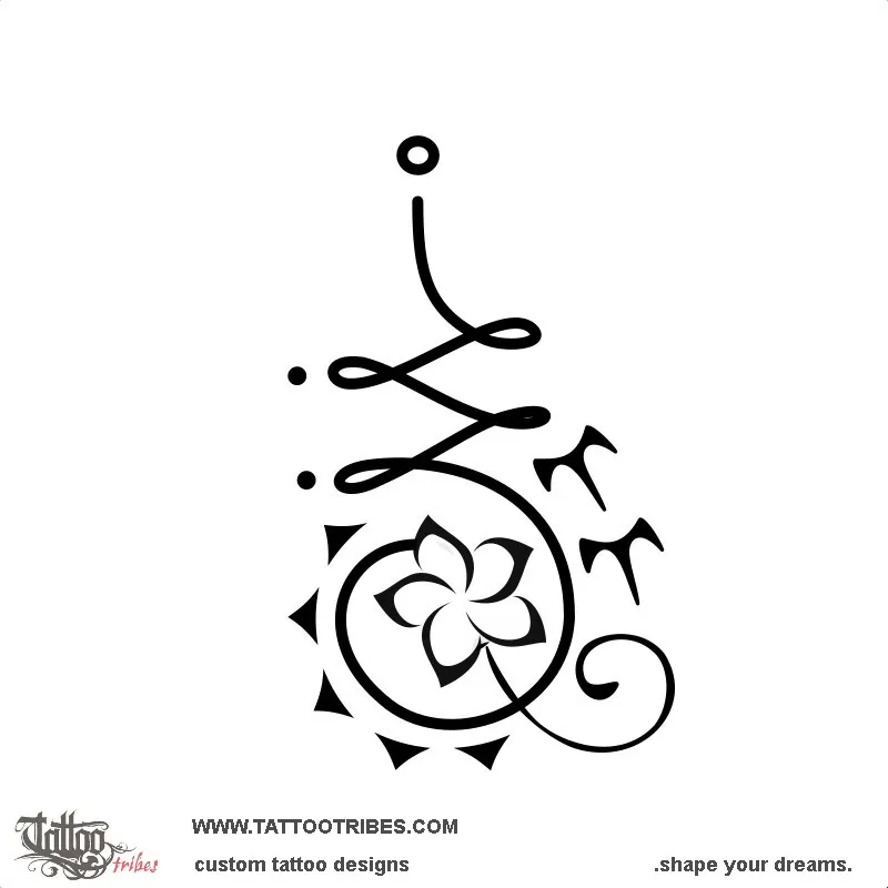 Tattoo image of Unalome, Harmony