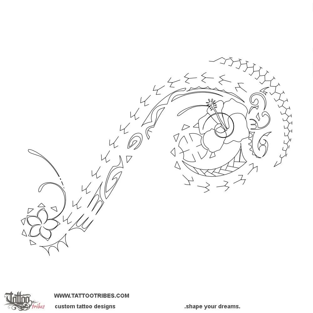 Stencil outline of Tamari'i, Child