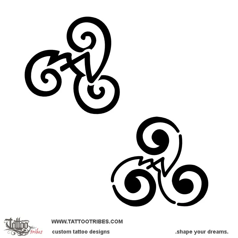 Tattoo image of Triskell M+A+N, Eternal union