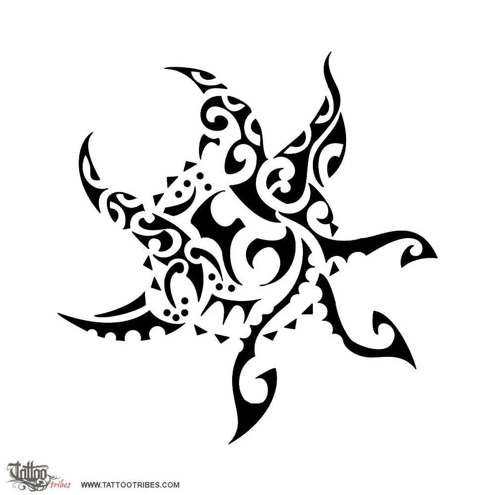 Tattoo image of Sun, Phoenix & gecko