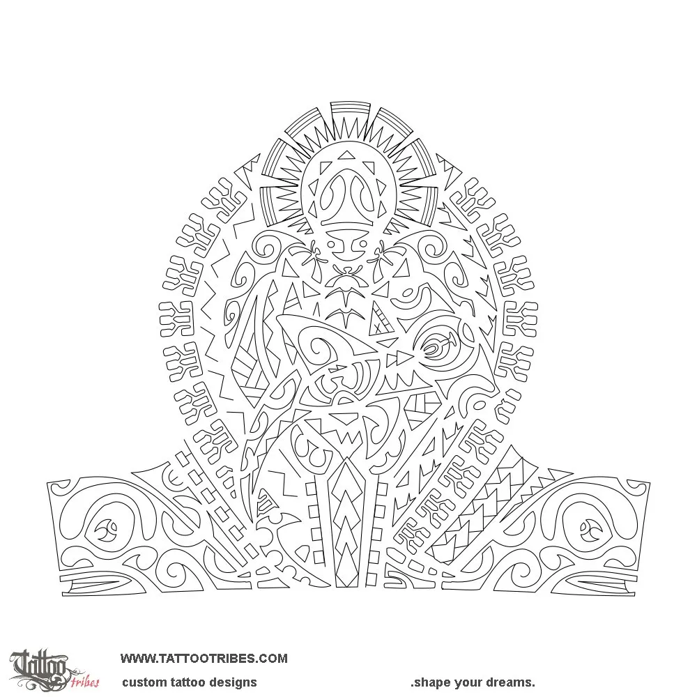 Stencil outline of Pereora, To shelter