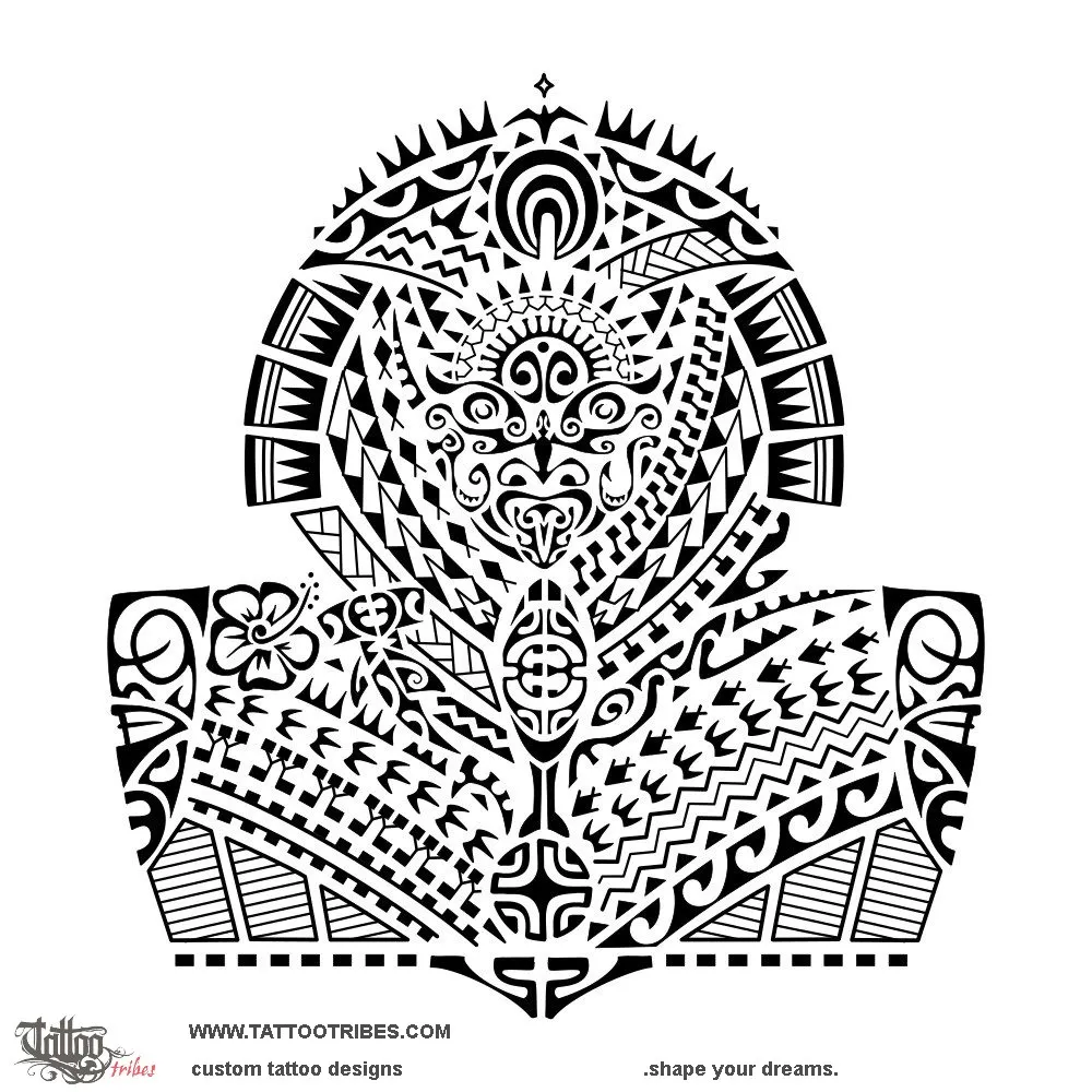 Tattoo image of Toa nui, Great warrior