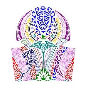 Tahitian Maori half sleeve tattoo