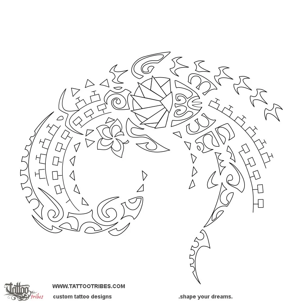 Stencil outline of Tatara, To untie