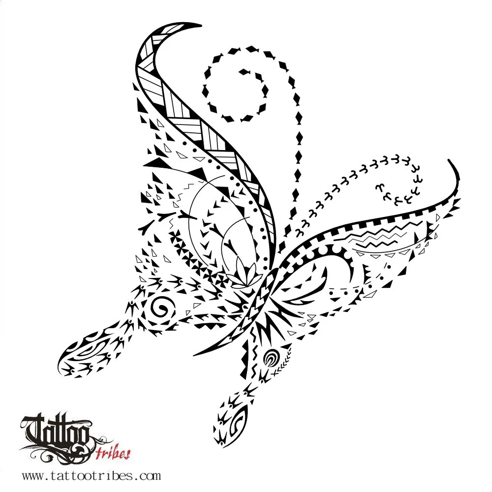 Tattoo image of Tribal butterfly, iJam Fest 2020