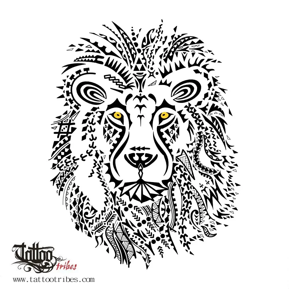 Tattoo image of Tribal lion, iJam Fest 2020