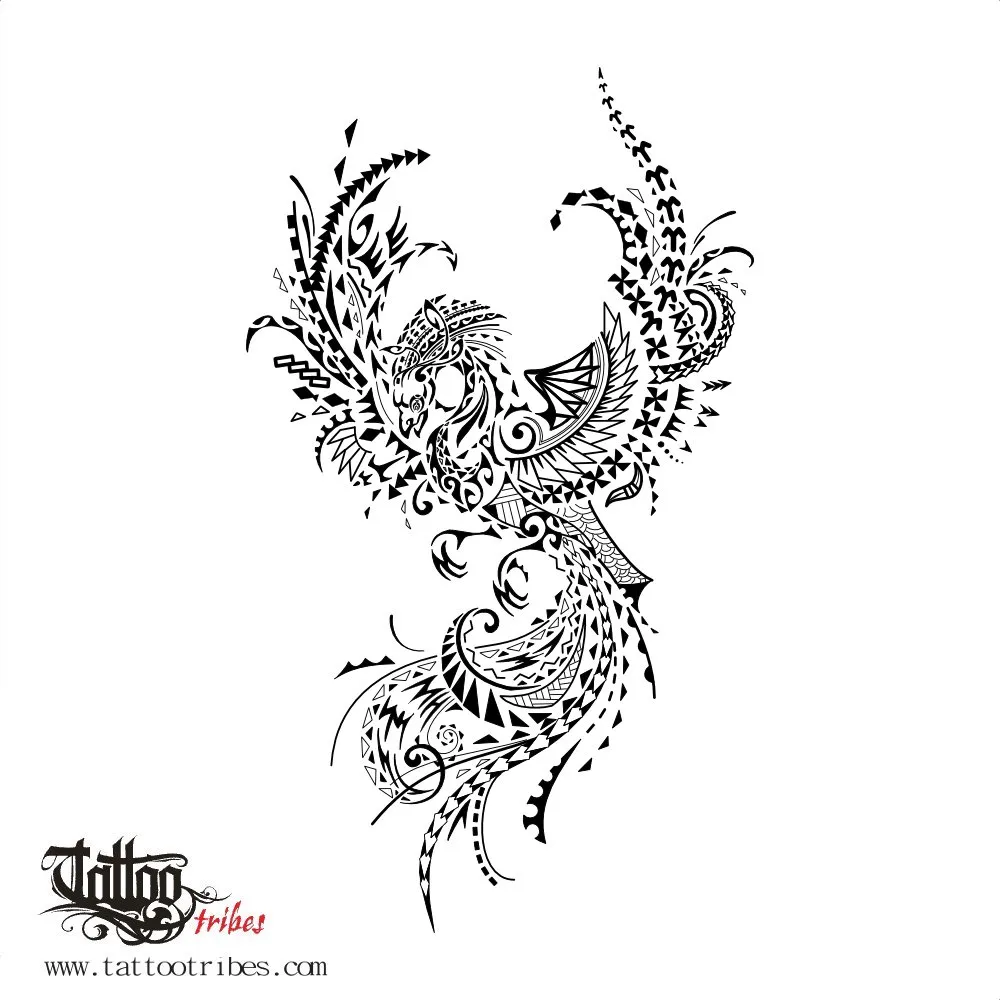 Tattoo image of Tribal phoenix, iJam Fest 2020
