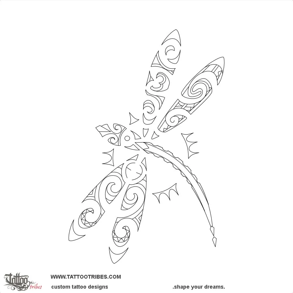 Stencil outline of JMP dragonfly, Son