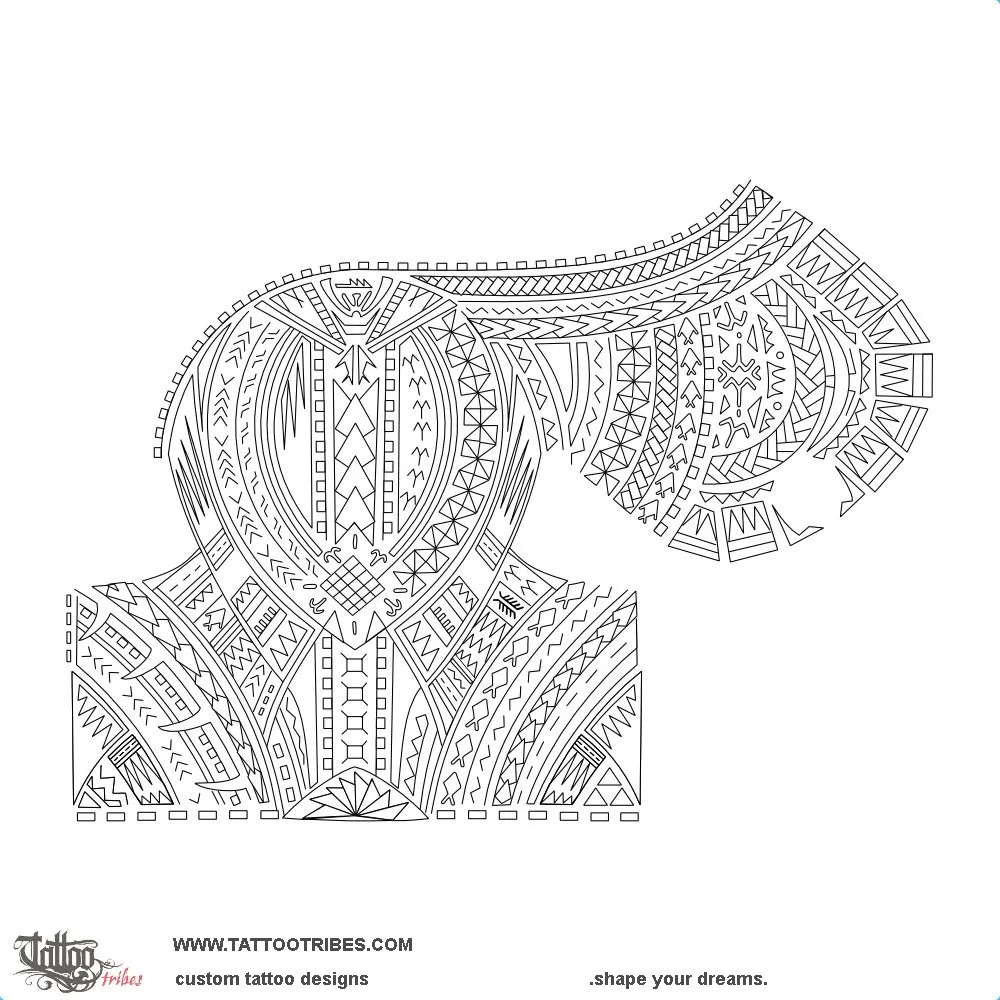 Stencil outline of Atoa, Complete