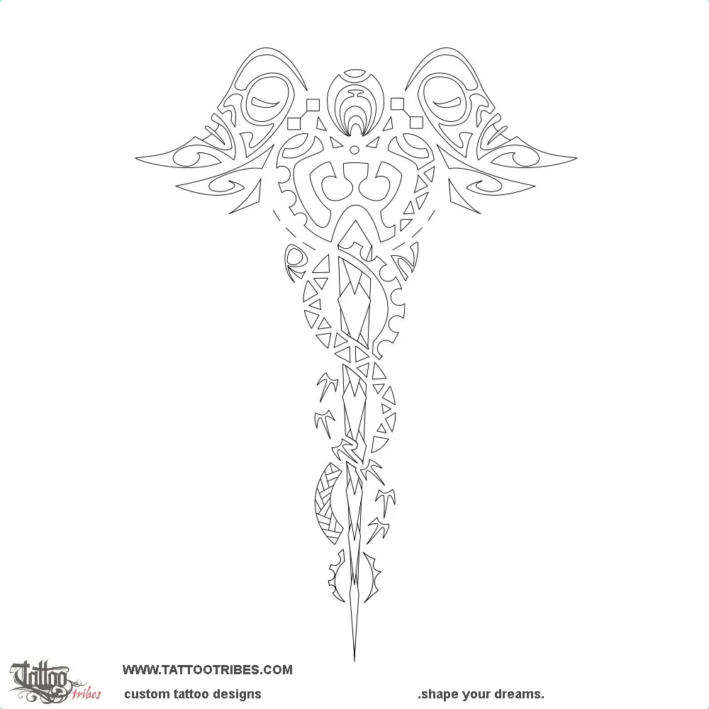 Stencil outline of Caduceus, Nurse