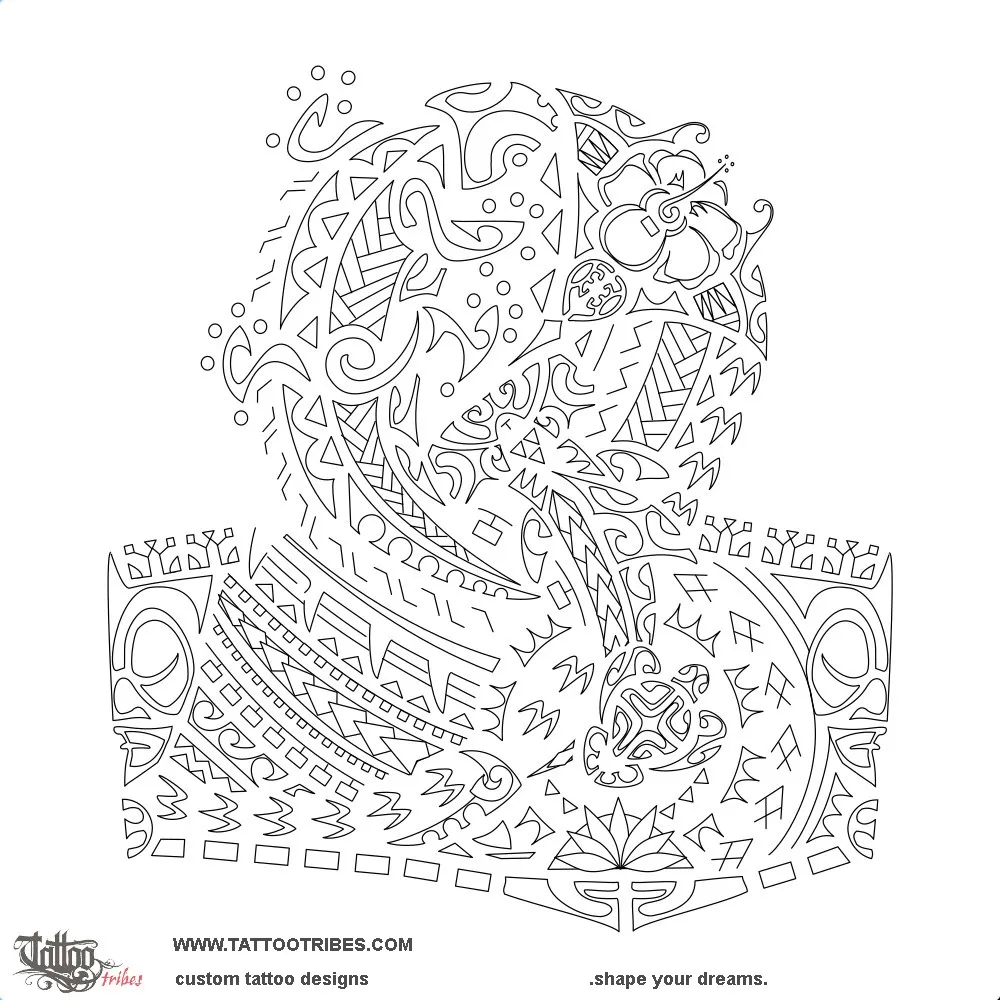 Stencil outline of Ti´amā, Freed man