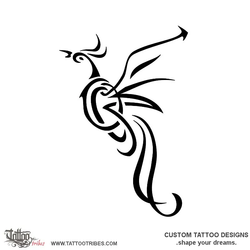 Tattoo image of O+C+M phoenix, Together