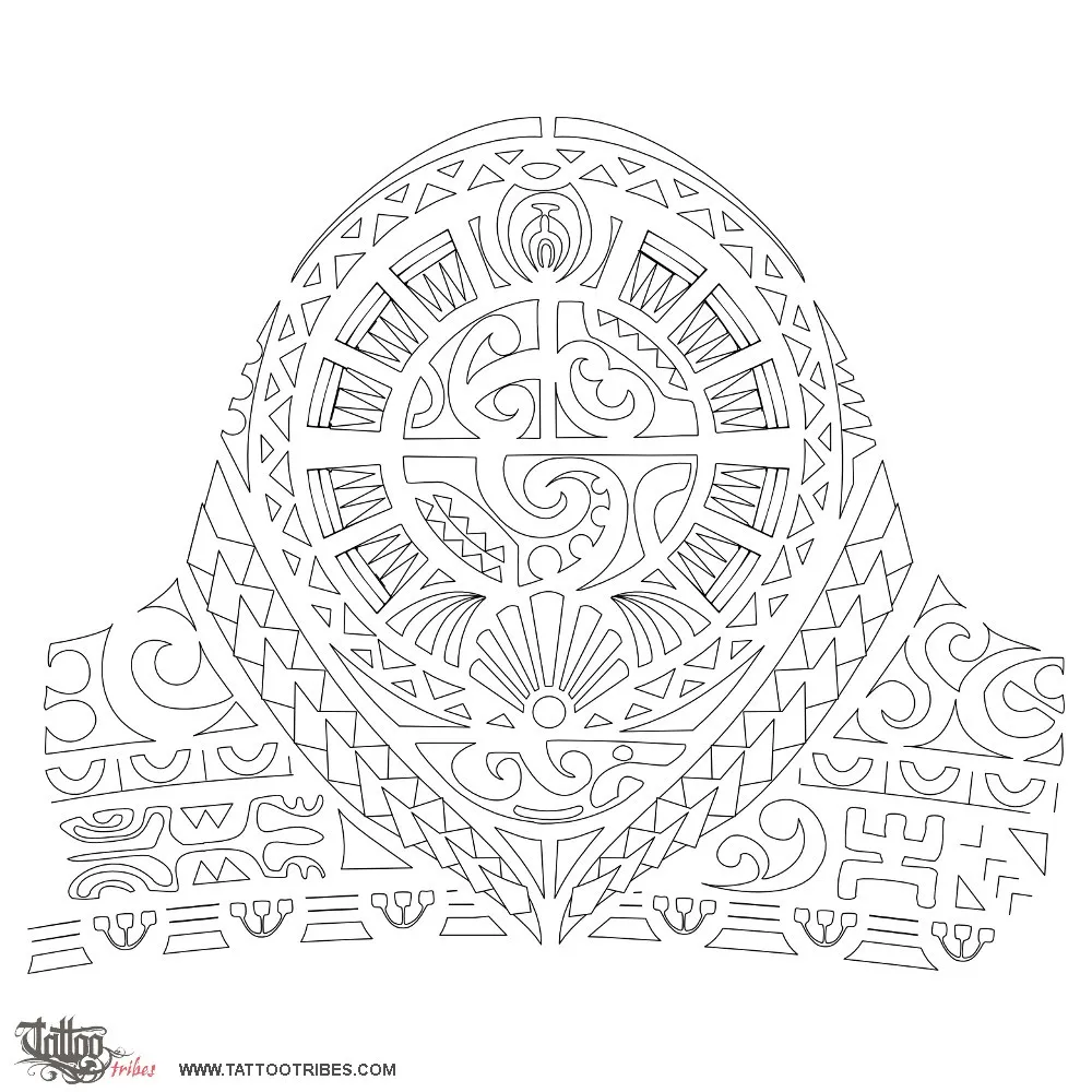 Stencil outline of Warrior, Protection