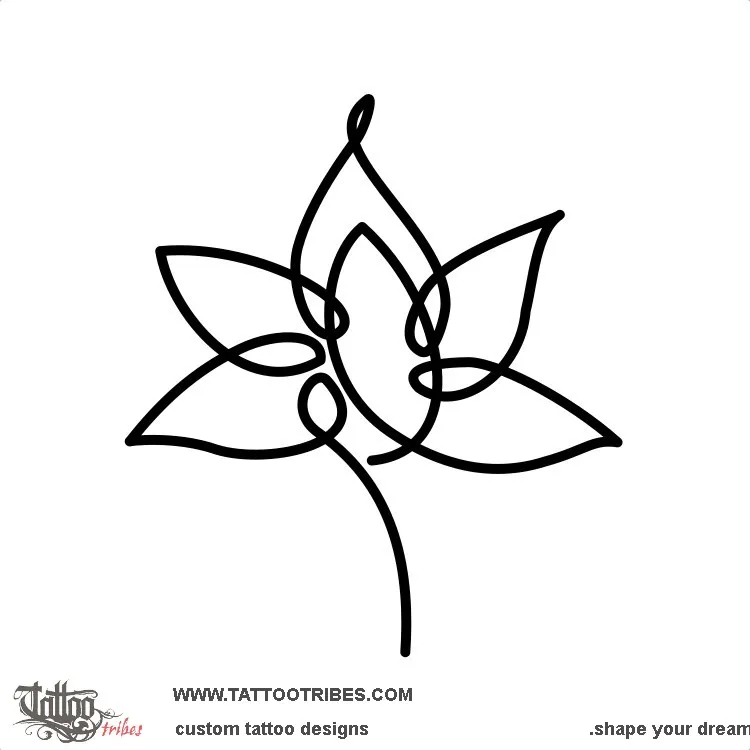 Tattoo image of Lotus, One-liner
