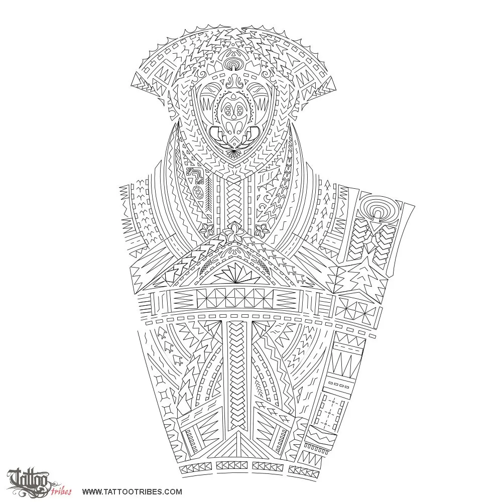 Stencil outline of Aiga, Family