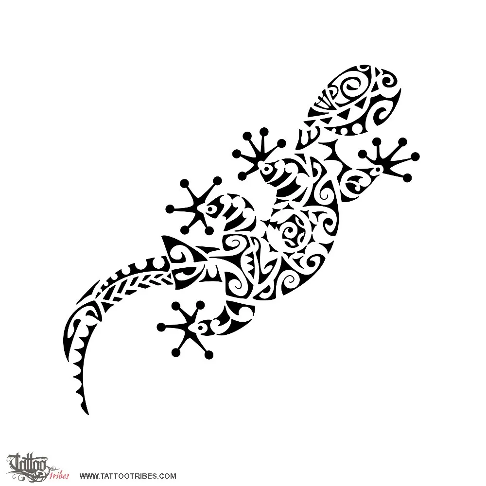 Tattoo image of Moko papa, Brown gecko