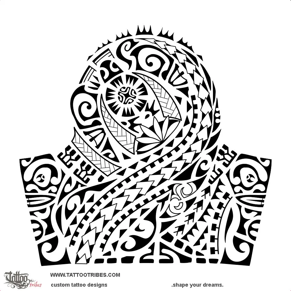 Tattoo image of Tāmaru, Fern scorpion