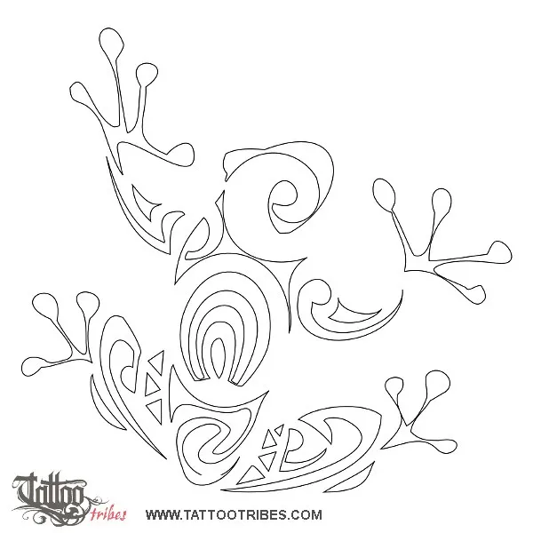 Stencil outline of Fertility frog, Fertility, new life
