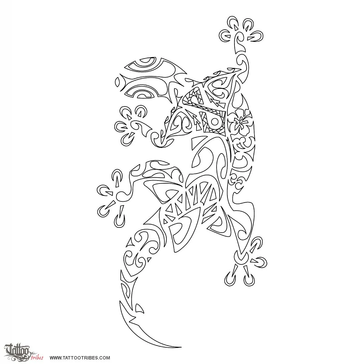 Stencil outline of Gecko, Protection, water