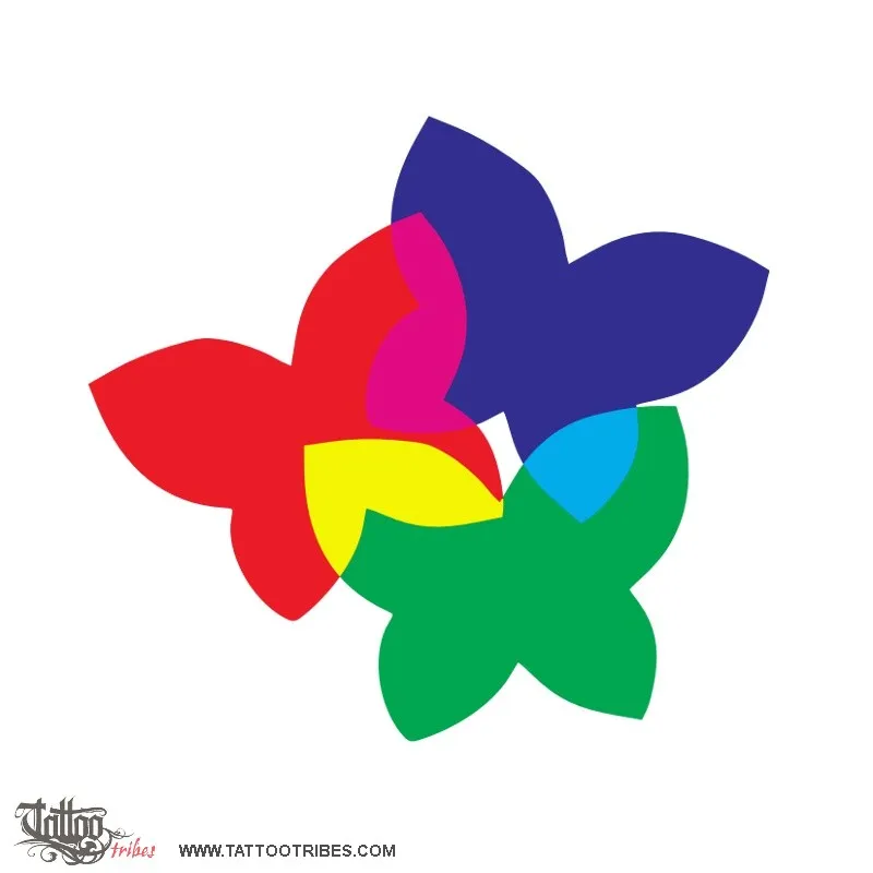 Tattoo image of RGB butterflies, Freedom