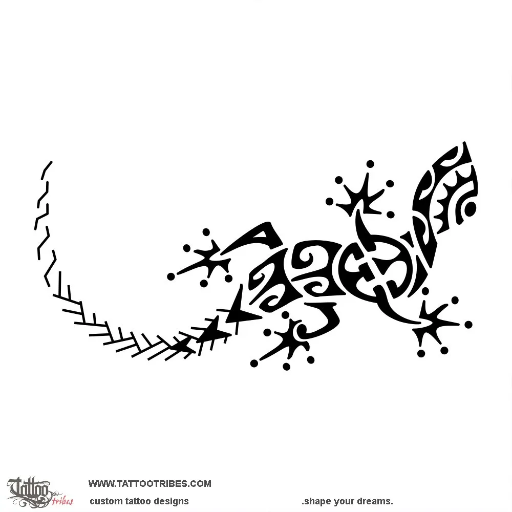 Tattoo image of Mo´o, Gecko
