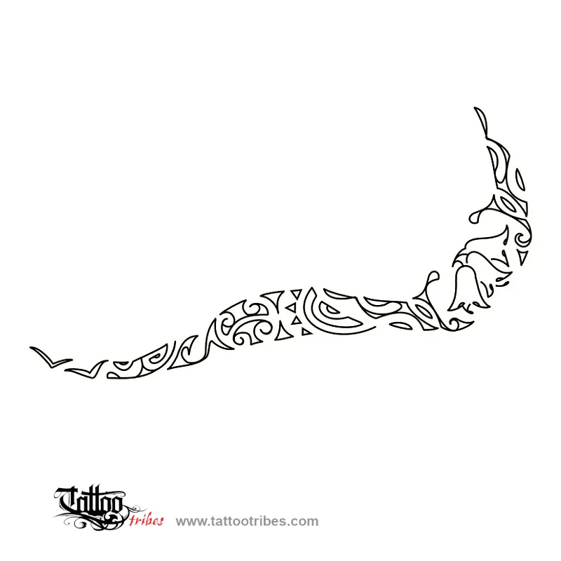 Stencil outline of Mamae kore, Free from pain