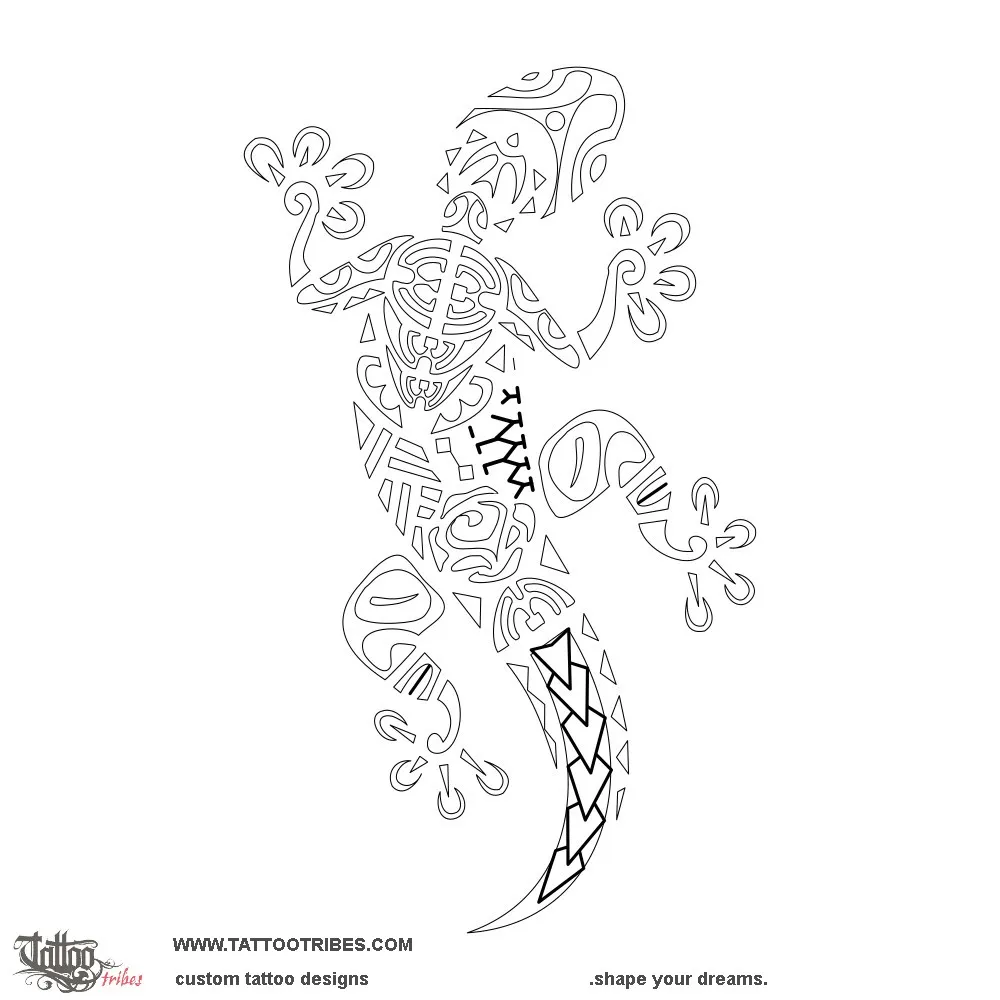 Stencil outline of Rose gecko, Family