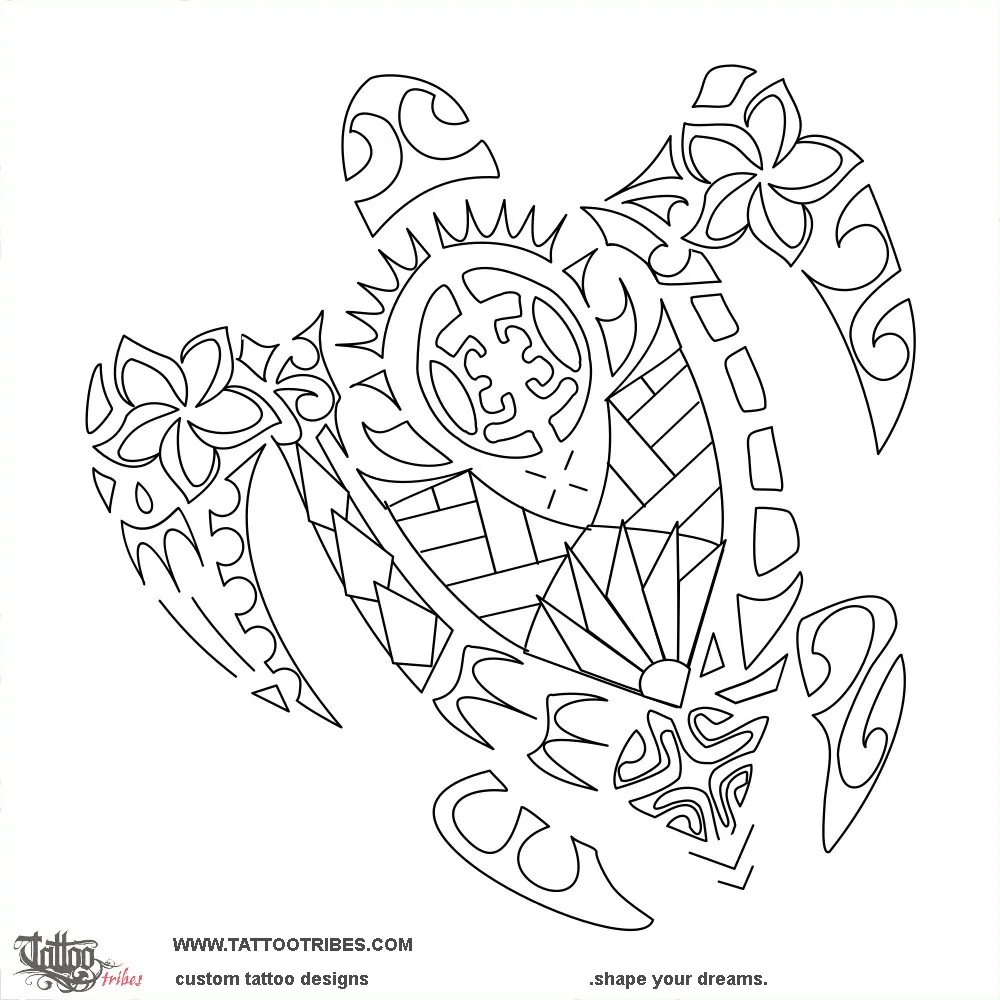 Stencil outline of Tā´amu, Voyage, knot