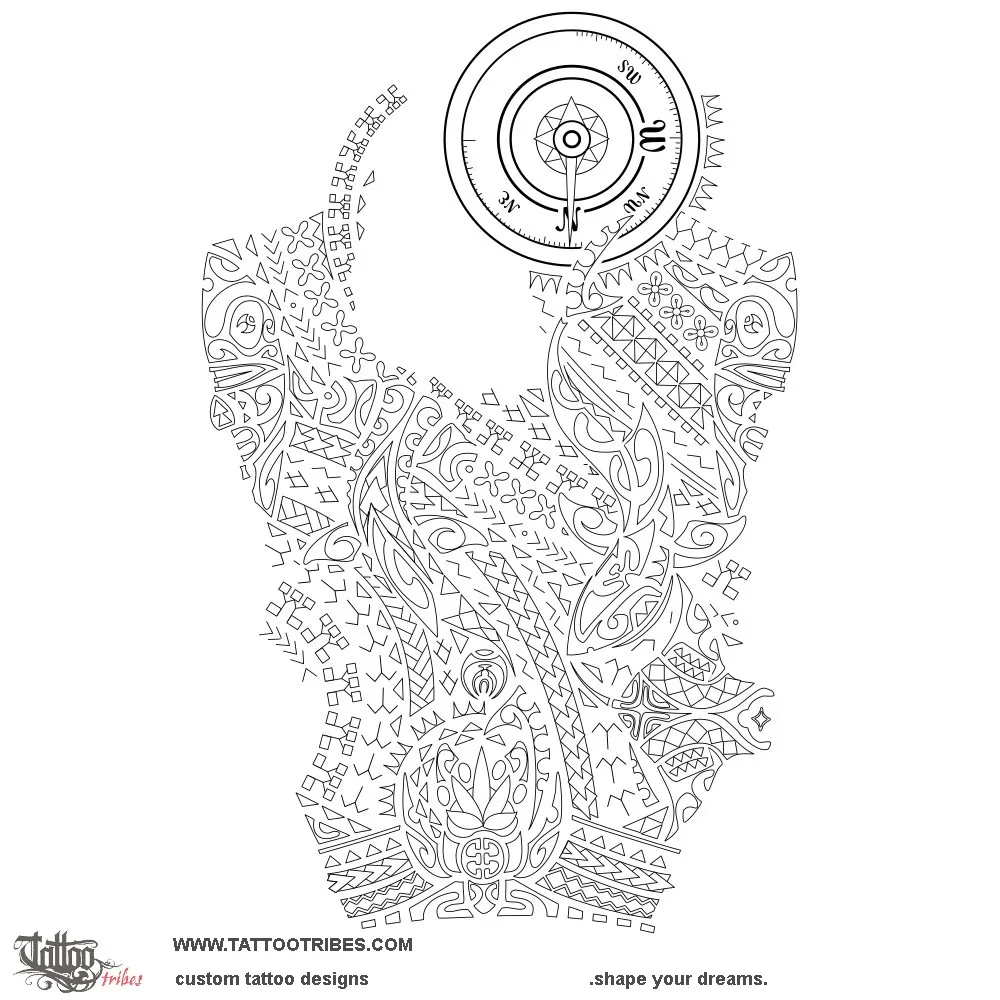 Stencil outline of 'Aito, Champion