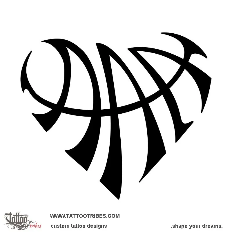 Tattoo image of A+A+A heart, Children