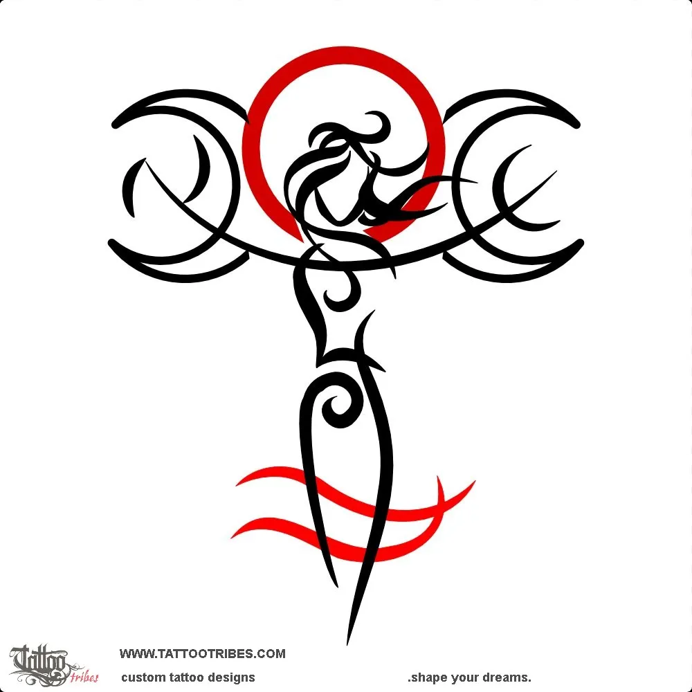 Tattoo image of Selene, Moon goddess