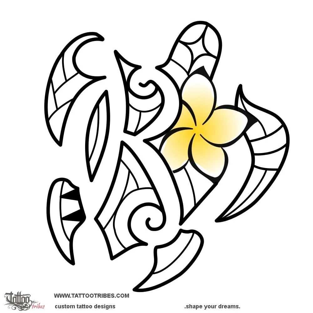 Tattoo image of Maori small manta, Mother and daughter