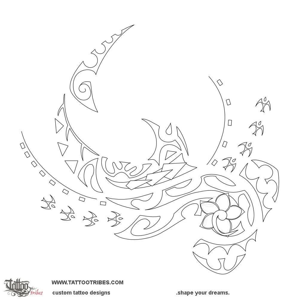 Stencil outline of Tupu, To grow