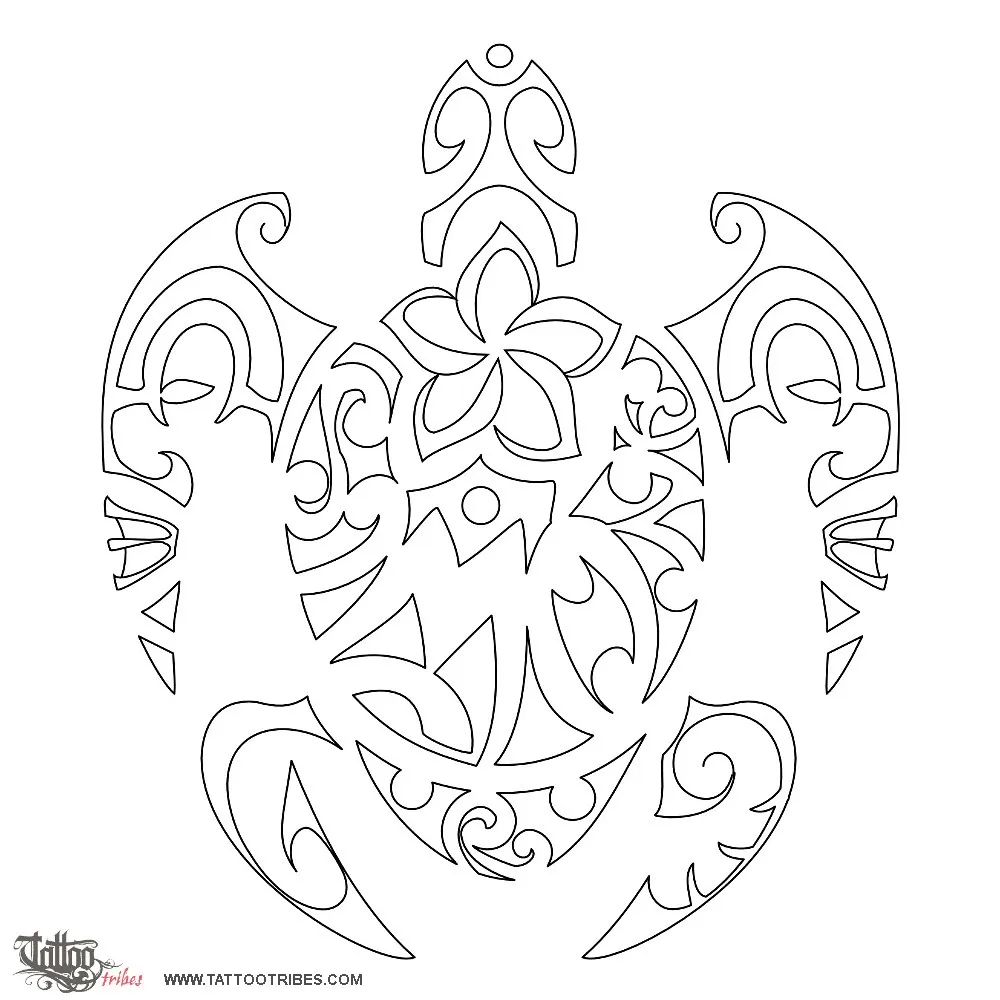 Stencil outline of Simone turtle, Family
