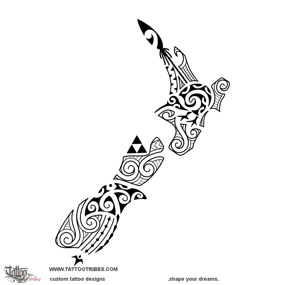 Tattoo image of New Zealand, Voyage