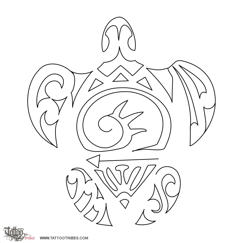 Stencil outline of F+A+M+S turtle, Family