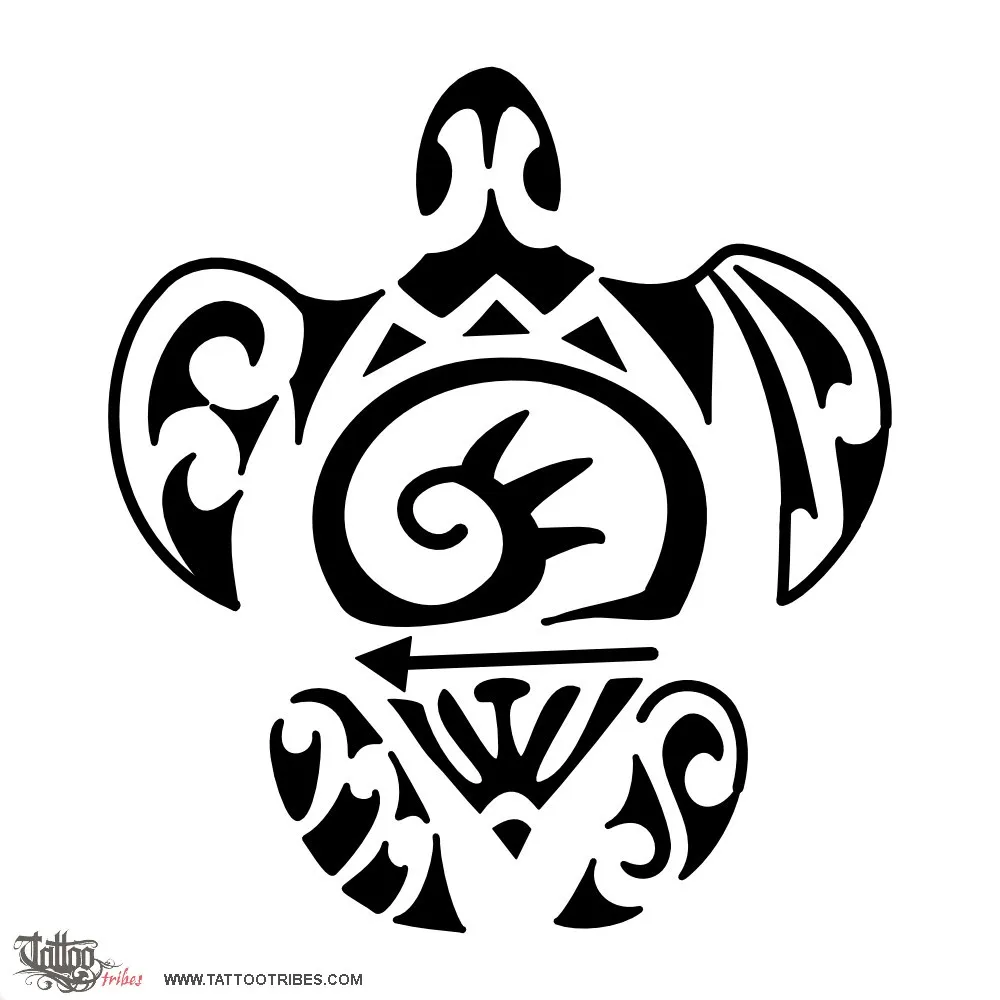 Tattoo image of F+A+M+S turtle, Family