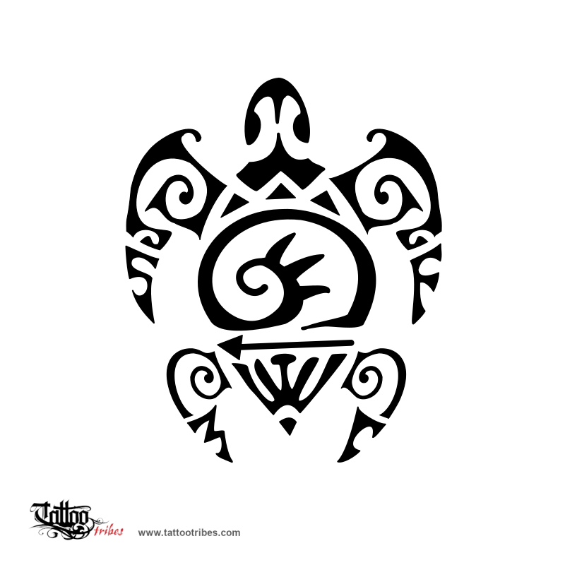 Tattoo image of F+A+M+S turtle, Family