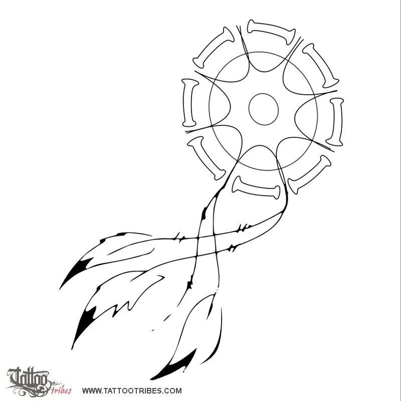 Stencil outline of Dreamcatcher, Protection