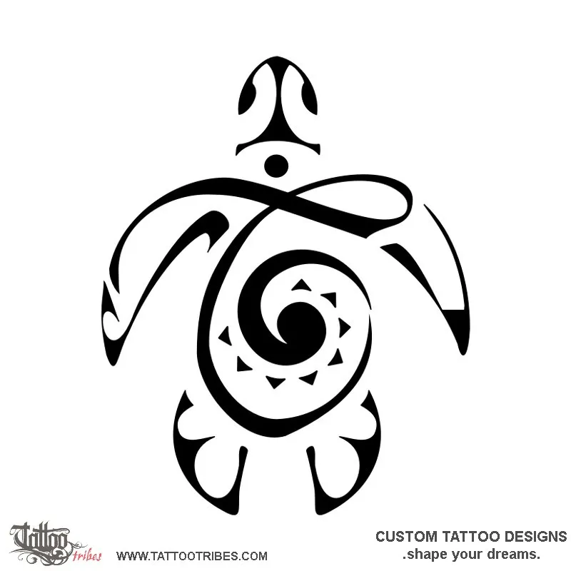 Tattoo image of T turtle, Son