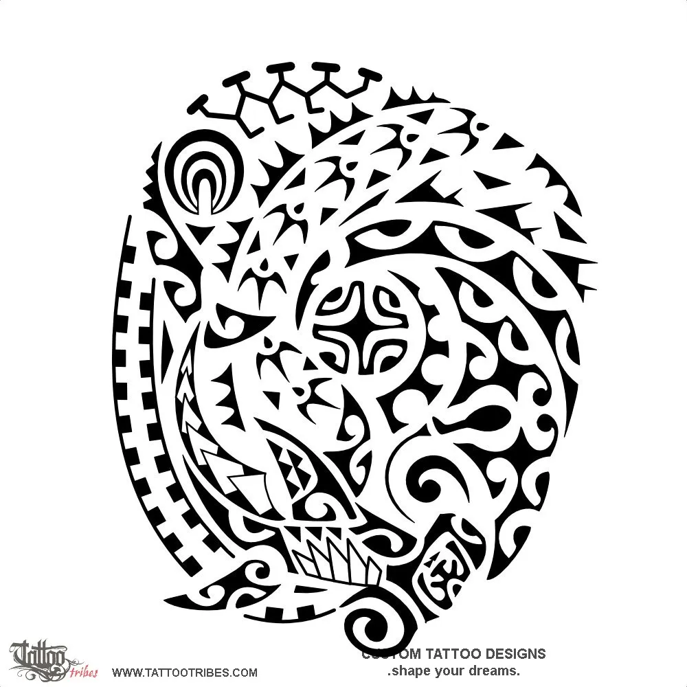 Tattoo image of Pūmotu, Elements