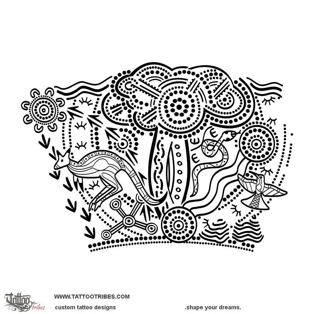 Tattoo image of Dreamtime, Aboriginal