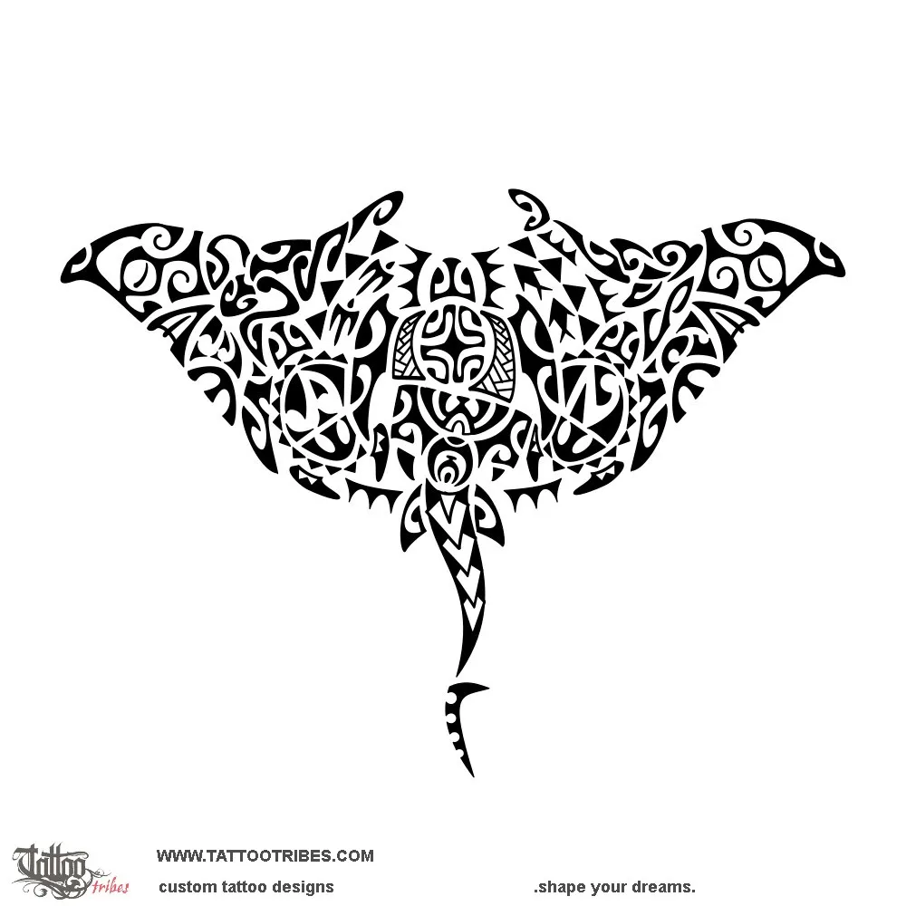 Tattoo image of Back manta, Family