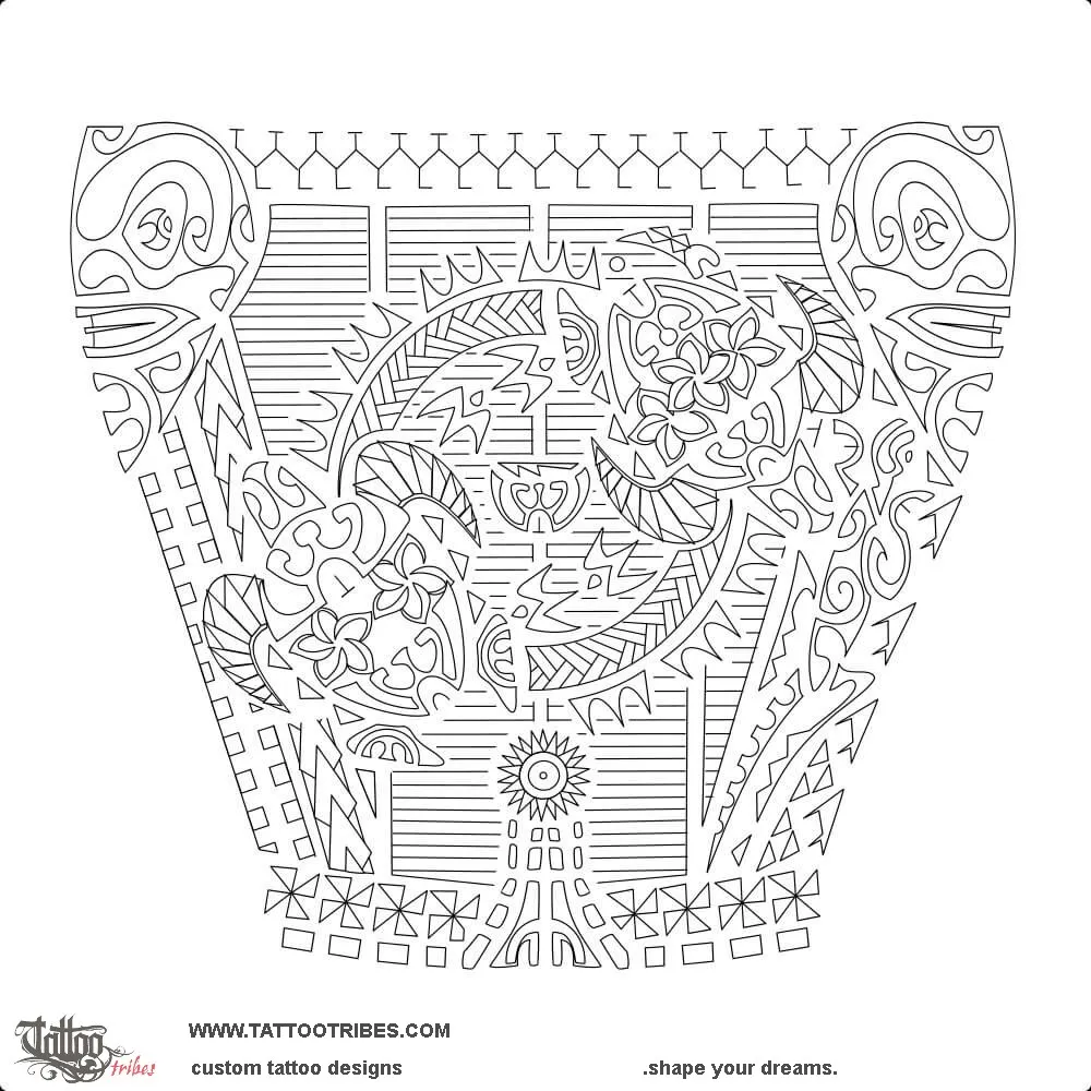 Stencil outline of MauÃ„Â«, Left side