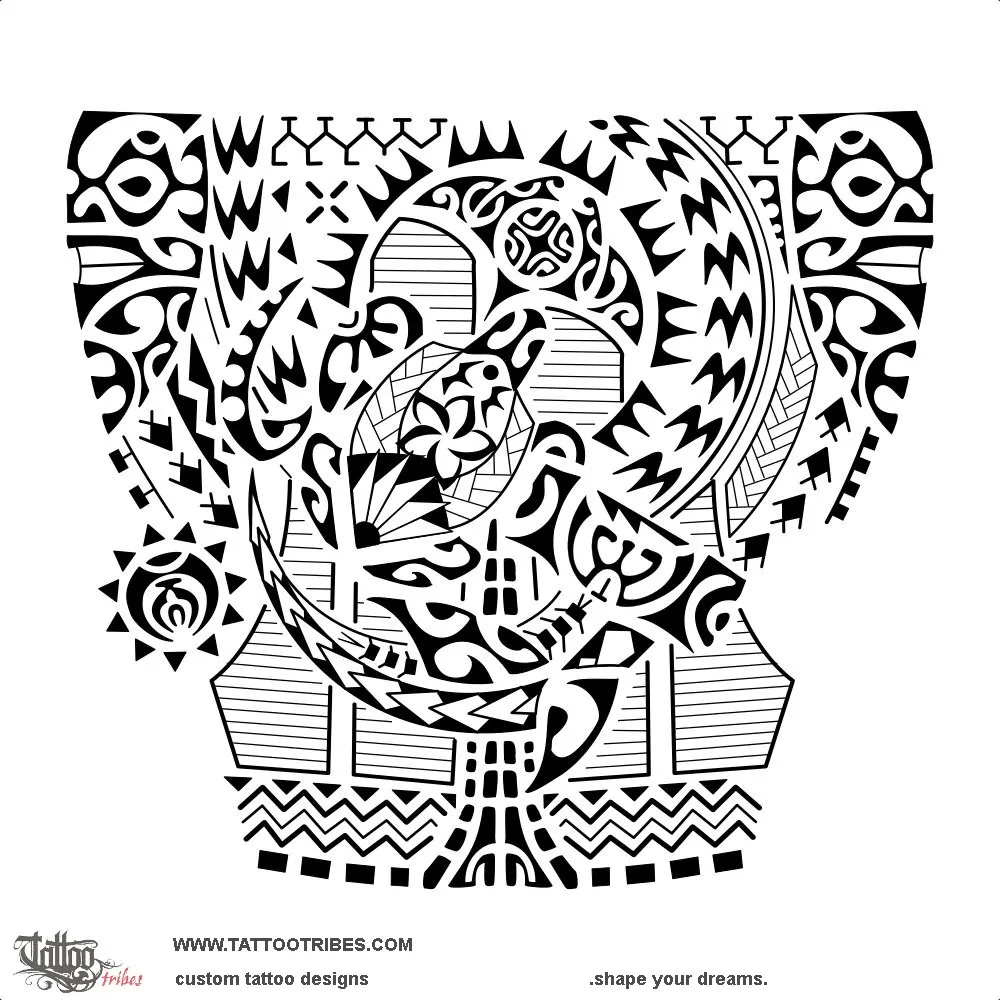 Tattoo image of Katau, Right side