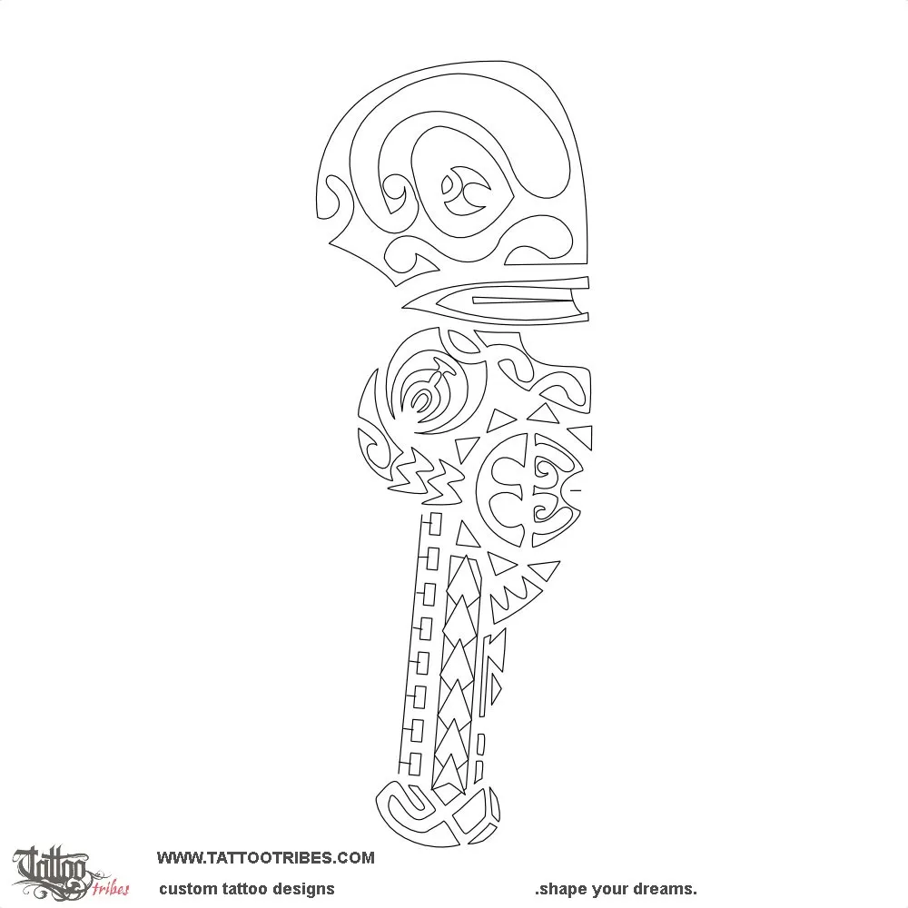 Stencil outline of Pā'ino, Father