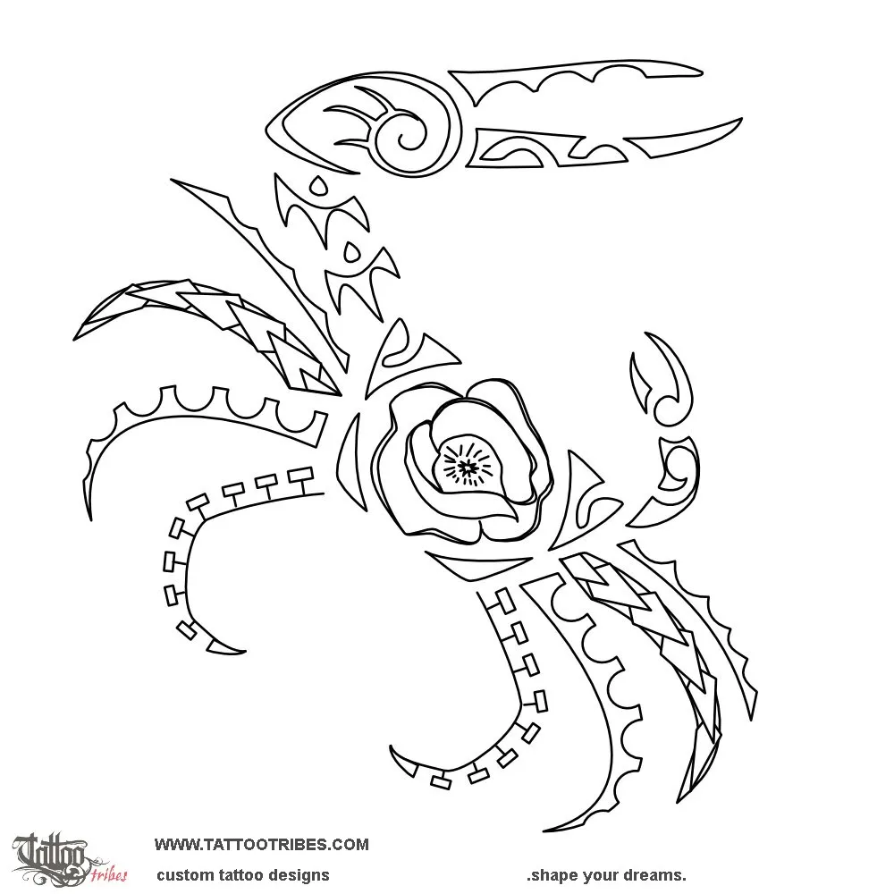Stencil outline of Fiddler crab, Love