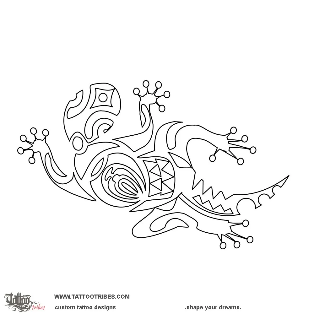 Stencil outline of Tito coverup 2, Lizard