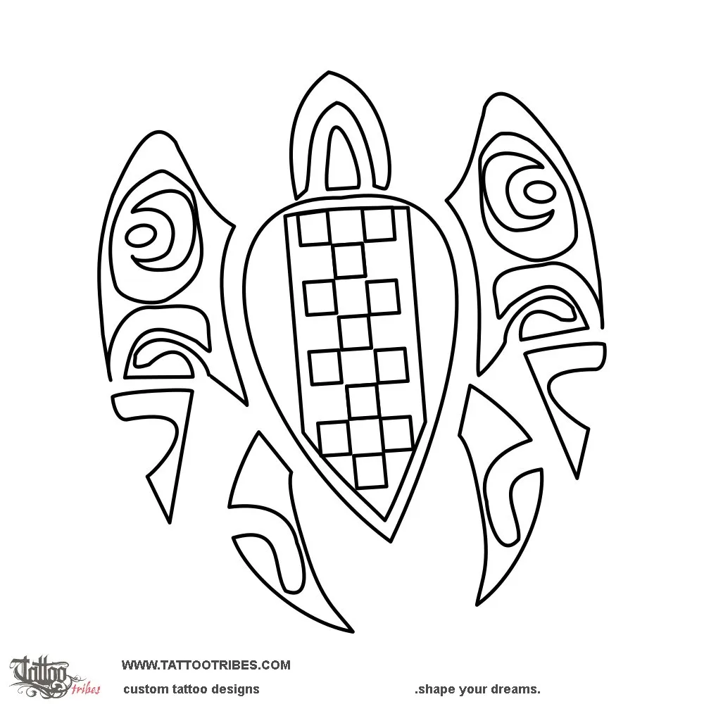 Stencil outline of Tito coverup 1, Turtle